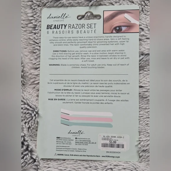 Danielle Creations Beauty Razor Set - Picture 2 of 2